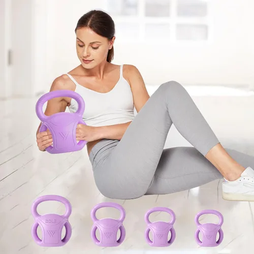 Miniatura 9 de RUNWE - Mancuernas rusas de 3 asas, peso para mujeres, opciones de 5, 10, 15 y 20 libras para giros rusos, ejercicio abdominal, levantamiento