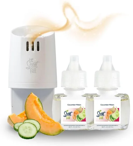 Miniatura 19 de Scent Fill Ambientador Enchufable de Naranja y Clavo, Repuestos de Aceite Perfumado, 2 Repuestos + Difusor