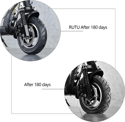 Miniatura 5 de RUTU Repuesto de neumático o tubo interior y neumático de 10 x 2.50 para scooters eléctricos inteligentes de equilibrio automático, aerotabla se 10