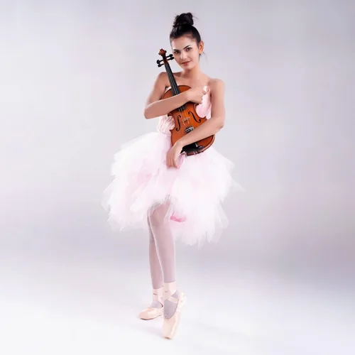 Miniatura 6 de THMEVOK Mallas de ballet para niñas, ultra suaves, mallas elásticas con pies para niñas pequeñas, medias cálidas