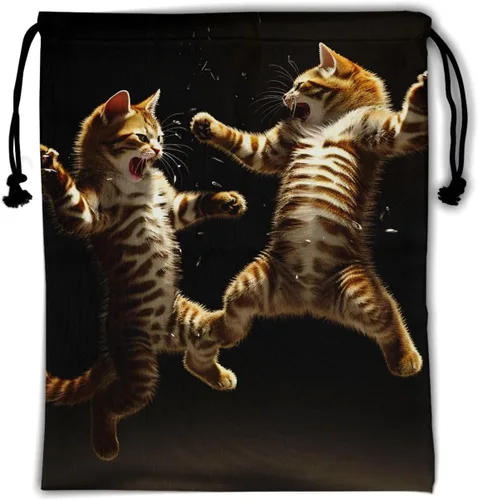 Miniatura 218 de Bolsa de agarre de gimnasia de piel de animal, bolsa de gimnasia con cordón ajustable, bolsa de cuerda para fauna silvestre, Mariposas Galaxy