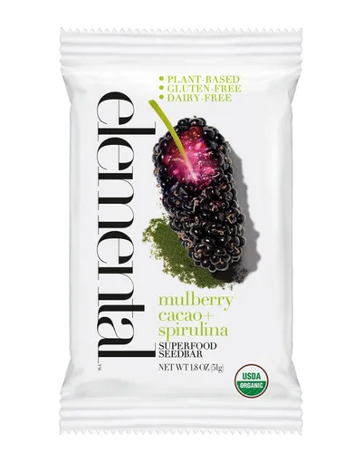 Miniatura 15 de Elemental Superfood Seedbars - Limón de anacardo y arándano, 1.8 onzas, paquete de 12, 100% orgánico certificado, verificado sin OMG, sin gluten