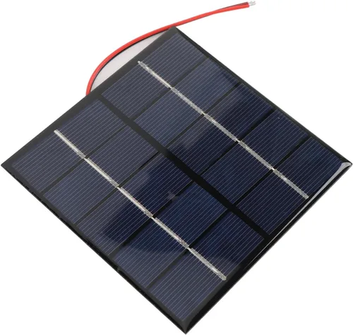 Miniatura 9 de Panel solar de 1.2 W 5 V, cargador solar portátil de polisilicio con cable electrónico, para teléfono, tableta, cámara al aire libre DIY