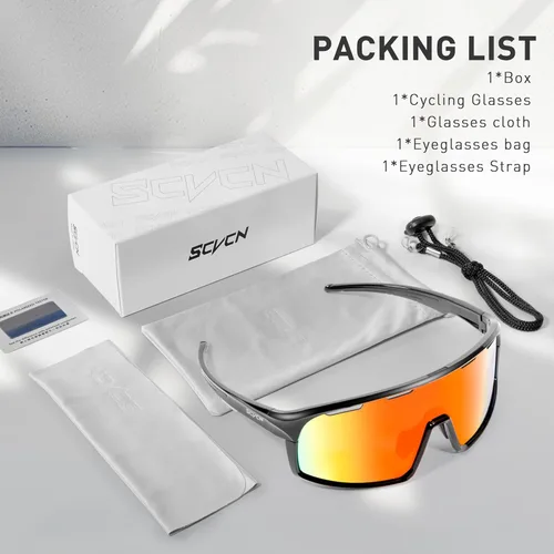 Miniatura 6 de SCVCN Photochromic Cycling Glasses Sport Sunglasses Clear MTB BMX Men Women Running Driving S145