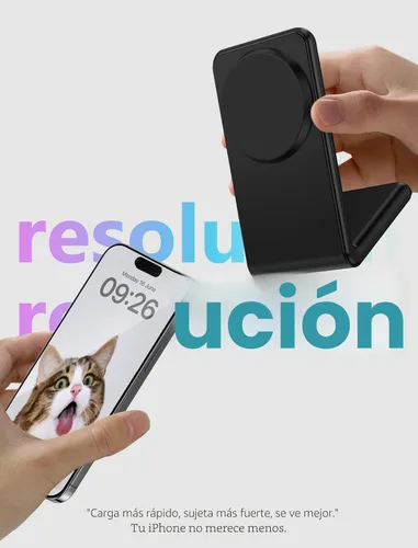 Miniatura 5 de Mag.Safe Charger - Soporte de cargador para iPhone, cargador inalámbrico magnético rápido para iPhone 17/16/15/14/13/12 Series - Negro