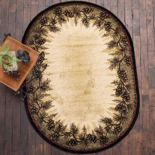 Miniatura 6 de BLACK FOREST DECOR Village Pines Alfombra - 2 x 4, polipropileno, resistente a las manchas, alfombra de área para interiores, 2 pulgadas de ancho x