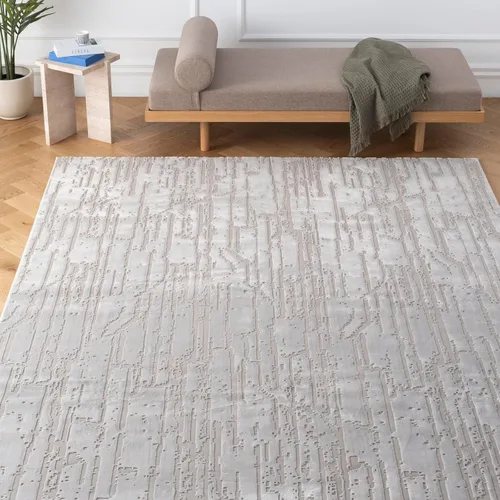 Miniatura 12 de Revival Rugs Ebb - Alfombra de Área lavable de 5 pies 3 x 8 pies para sala de estar o dormitorio, 100% reciclada, certificado Oeko-TEX, pelo Beige