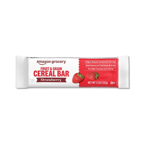 Miniatura 5 de Marca Amazon – Barras de cereales de frutas y cereales Happy Belly, fresa, 8
