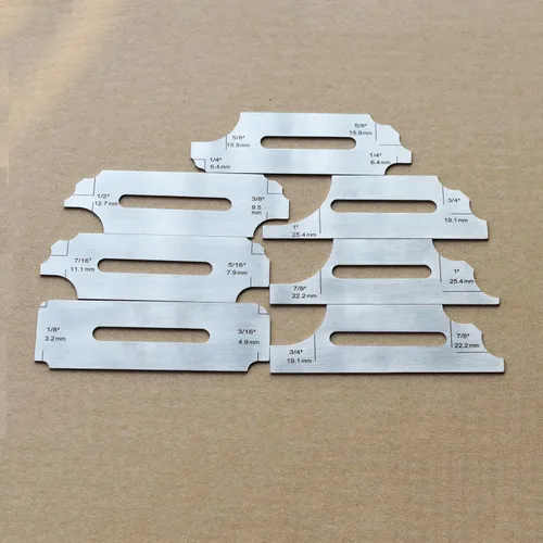 Miniatura 35 de RIVERWELD Juego de Calibradores de Soldadura de Filete de 7 Piezas Calibrador MG-11 Rl Calibradores de Profundidad Prueba de Inspección de Soldadura