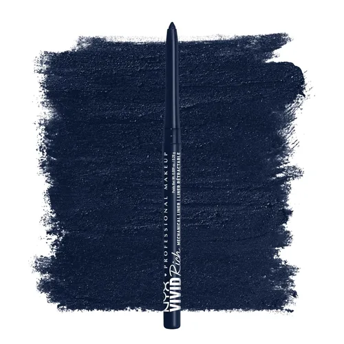 Miniatura 16 de NYX Maquillaje Profesional Lápiz de ojos mecánico, Mecánico rico vívido, Delineador retráctil cremoso - Deslumbrante ámbar, Delineador dorado