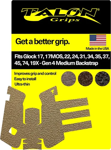 Miniatura 13 de Talon Grips - Agarre adhesivo para Glock 17, 17 MOS, 22, 25, 31, 34, 35, 37, 45, 74, 19X - Fabricado en los Estados Unidos - Fácil instalación