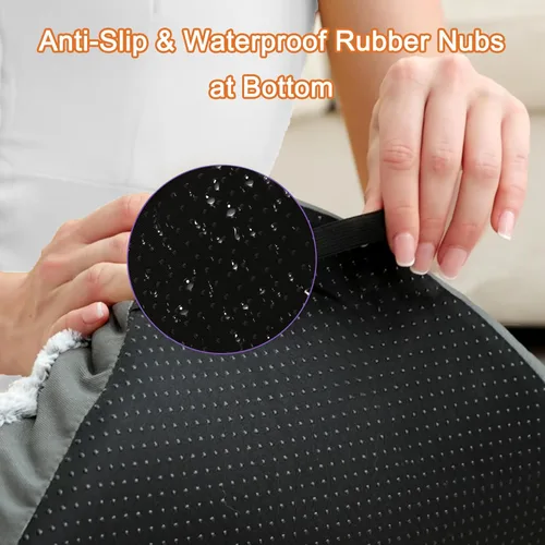 Miniatura 4 de POCBLUE Cama lavable de lujo para perros pequeños, tapete para jaula de perro de 23 pulgadas, almohadilla cómoda y esponjosa para perrera, Gris