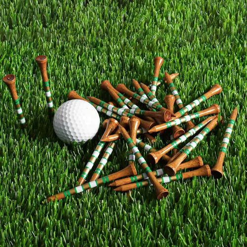 Miniatura 7 de FINGER TEN - Tees de golf de madera para hombres, 1 1/2, 2 3/4, 3 1/4 pulgadas, abedul occidental, paquete de 100, reduce la fricción, base alta