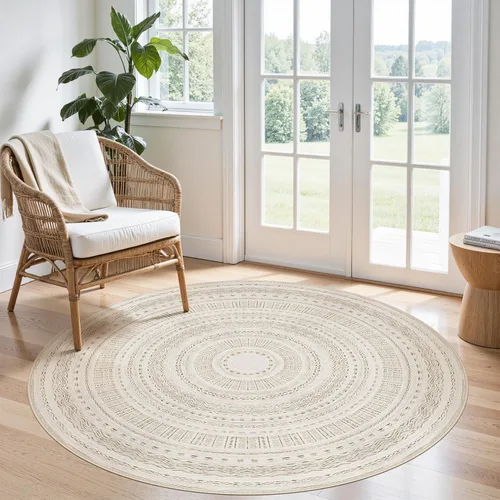 Miniatura 30 de Alfombra grande para sala de estar de 5 x 7: Alfombras marroquíes bohemias, suaves, lavables a máquina, para dormitorio, debajo de la mesa