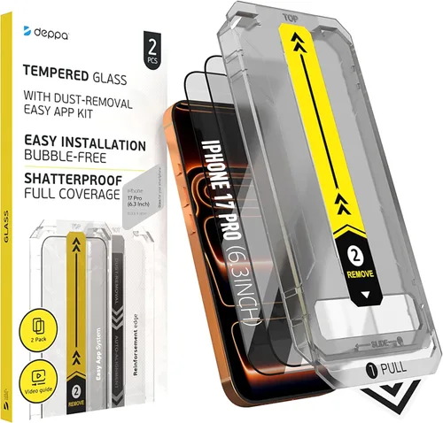 Miniatura 10 de Deppa Pack de 2 Protector de pantalla para iPhone Air (6.5") con bandeja de instalación inteligente Libre de polvo y burbujas Vidrio