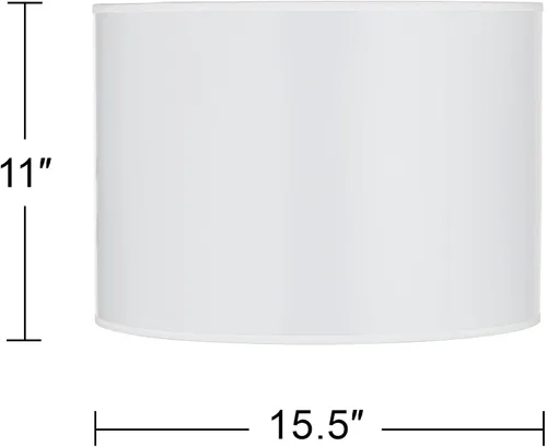 Miniatura 5 de Pantalla de lámpara con impresión de tambor giclée de tapa dura (premontada), cuadrados modernos, naranja natural, grande, 15.5 pulgadas superior x