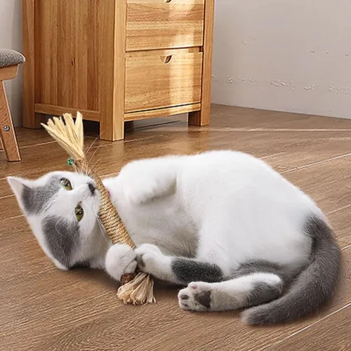 Miniatura 4 de Palitos de vid plateada 100% naturales para gatos, juguetes para masticar para gatos, promueve la salud dental, la digestión y el tiempo de juego