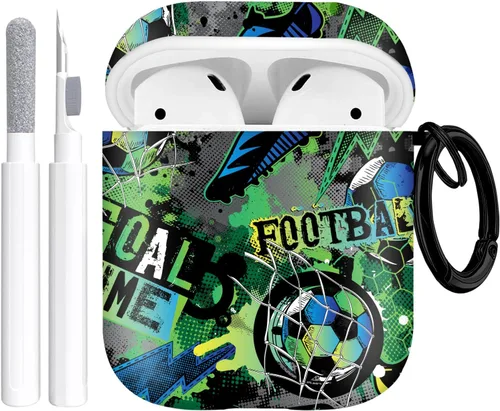 Miniatura 11 de Gedicht Compatible con fundas protectoras Apple Airpods de 2ª generación, zapatos deportivos de baloncesto y fútbol, repuesto suave de TPU
