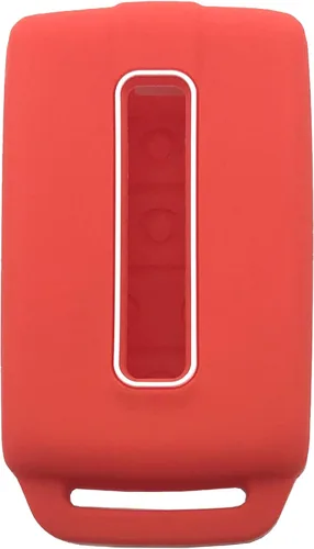Miniatura 4 de Funda de silicona para llavero inteligente de 5 botones para Jeep Grand Cherokee Grand Wagoneer 2021 2022 (negro + rojo)