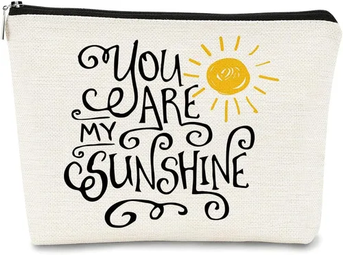 Miniatura 14 de Bolsa de maquillaje You are My Sunshine Gifts – Regalo inspirador para mujeres, hija, profesora o ocasión de agradecimiento, Sunshine 1