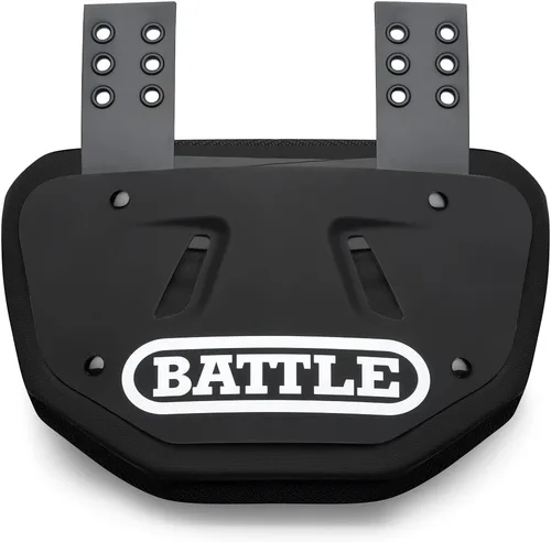 Battle Sports Placa de espalda para fútbol – Protector de espalda dura con espuma contorneada para protección de alto impacto para jóvenes, niños y
