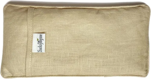 Miniatura 4 de Almohadilla para ojos de lino orgánico Sacksy Thyme - Lavanda y semillas de lino para relajación, yoga, alivio del estrés - Almohadilla térmica