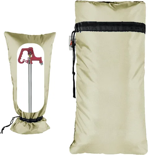 Miniatura 11 de Cubiertas XXL para grifos al aire libre para invierno, protector anticongelante de 3M Thinsulate para aspersores, 63.5 cm x 33 cm para grifos