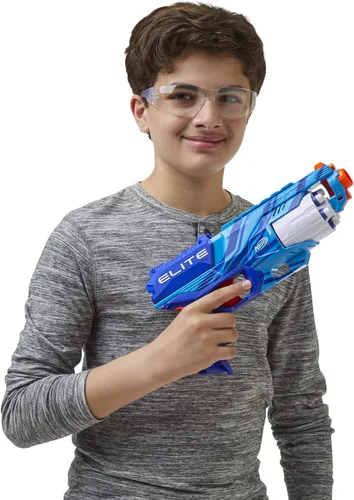 Miniatura 6 de Nerf Elite Disruptor Blaster Reflex, Slam Fire, azul (exclusivo de Amazon)