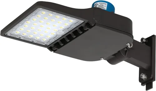 Miniatura 7 de Luz LED de estacionamiento de 100 W con fotocélula y soporte deslizante 14000 lúmenes 5000 K, atenuación de 0-10 V LED para exteriores, iluminación