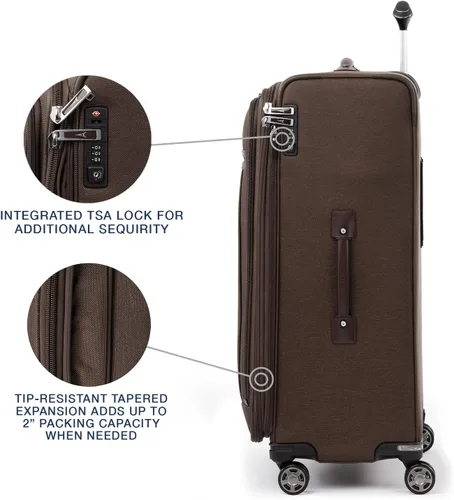 Miniatura 4 de Travelpro Platinum Elite-Softside - Maletas expansible con ruedas giratorias, Espresso intenso), 409186904