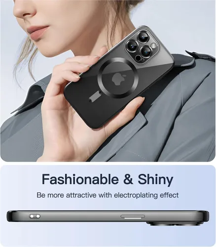 Miniatura 7 de JETech Funda transparente suave para iPhone 14 Pro de 6.1 pulgadas, protección completa para lente de cámara, compatible con carga inalámbrica Negro