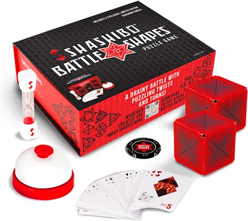 Miniatura 2 de SHASHIBO Bundle - Shashibo Battle Shapes Magnetizing Puzzle Juego y Holográfico - Solar