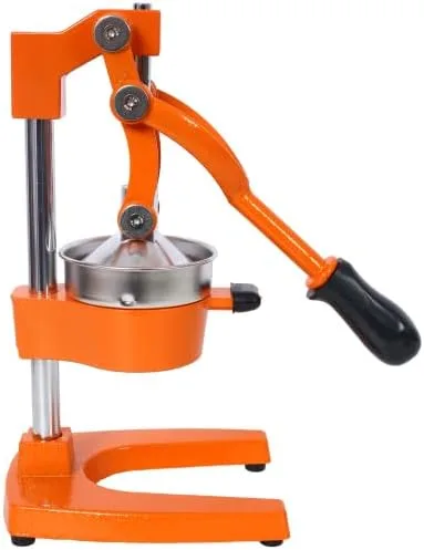 Miniatura 10 de Exprimidor de cítricos de hierro fundido, prensa manual extra grande de grado comercial, exprimidor de encimera resistente para jugo de naranja Gris