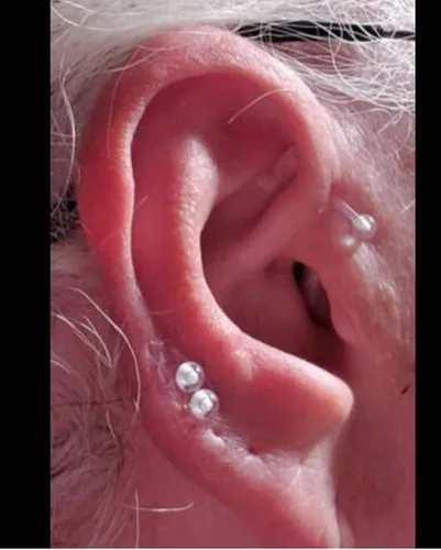 Miniatura 4 de D.Bella 65 piezas de retención transparente de piercing flexible para labios, nariz, tabique, ceja, pezón, lengua, cartílago, tragus, arete bioflex