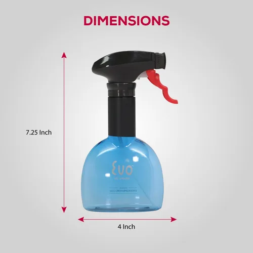 Miniatura 5 de Evo Mini pulverizadores de aceite, sin aerosol, para aceite de oliva, aceites de cocina y vinagres, azul, capacidad de 8 onzas, juego de 2
