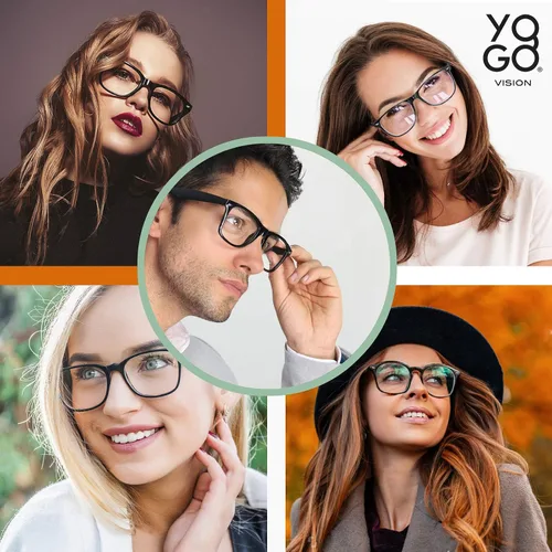Miniatura 4 de Yogo Vision Blue Light Blocking Computer Glasses Anti Glare Reduce Eyestrain Eyeglasses for Men and Women