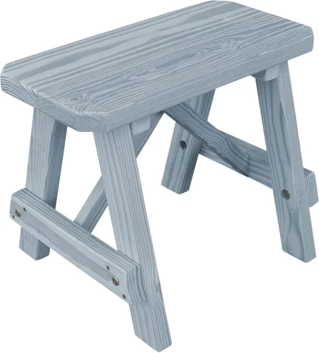 Miniatura 10 de Furniture Barn USA Banco tradicional de pino tratado a presión de 2 pies, tinte de cedro