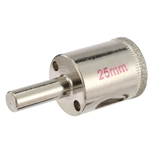 Miniatura 5 de uxcell - 2 brocas de sierra de agujero con revestimiento de diamante de 0.98 pulgadas para vidrio, cerámica, mármol, roca y porcelana, 2
