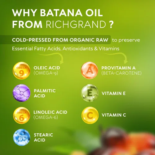 Miniatura 5 de Aceite de Batana para el Crecimiento del Cabello - Aceite de Batana 100% Crudo y Orgánico Sin Refinar - Mascarilla Capilar Prensada en Frío