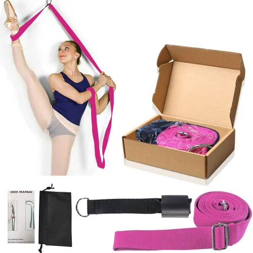 Miniatura 12 de Estirador de piernas, flexibilidad de puerta y correa para estirar las piernas, ideal para ballet, baile de animadoras, gimnasia o cualquier