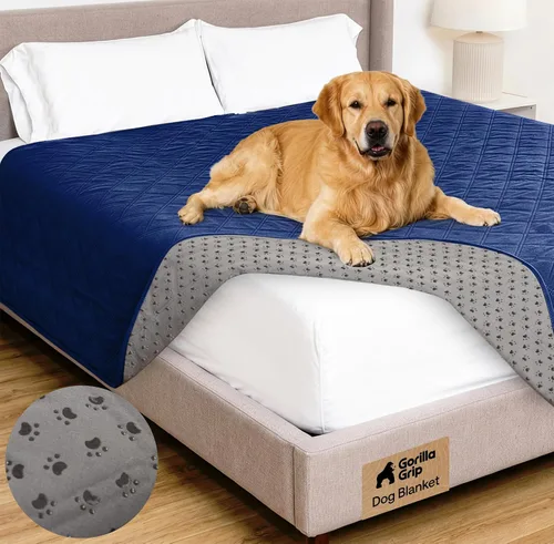 Miniatura 41 de GORILLA GRIP® Manta impermeable para perro, funda de sofá a prueba de fugas para perros, parte trasera de agarre de silicona, protege el sofá