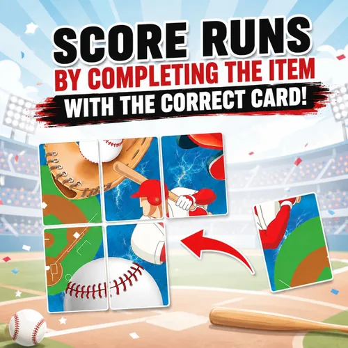 Miniatura 3 de Juego de cartas – Juego de rompecabezas y estrategia de béisbol de ritmo rápido para niños, adolescentes y adultos 2–4 jugadores o juego en
