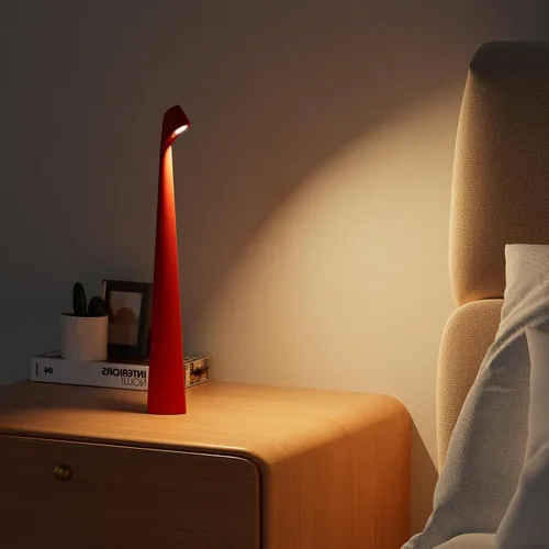 Miniatura 2 de HAPYGI Lámpara de escritorio LED portátil inalámbrica, lámpara de mesa inalámbrica recargable, brillo de 3 niveles, lámpara de mesa para patio, luz