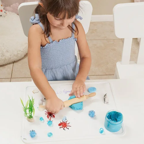 Miniatura 7 de Mini rodillos de 8 pulgadas para niños (paquete de 6) sin astillas, madera dura antiadherente para hornear, manualidades sensoriales, Play-Doh