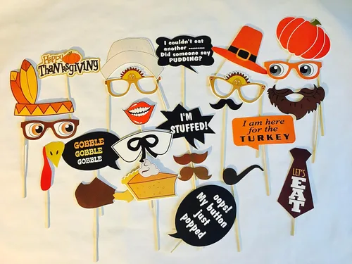 Miniatura 5 de [Ventas en Estados Unidos] Accesorios para cabina de fotos del día de Acción de Gracias, decoraciones de cabina de fotos de Acción de Gracias