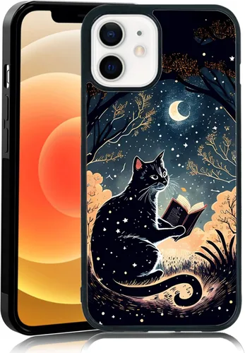 Miniatura 61 de Elegante funda de teléfono con diseño de gato Marie compatible con iPhone 11, funda de encaje dorado para iPhone, a prueba de golpes, rosa fucsia
