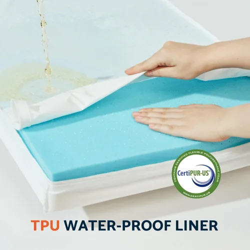 Miniatura 4 de Cama refrescante lavable para mascotas para perros y gatos pequeños, medianos y pequeños, cama para mascotas de espuma viscoelástica certificada