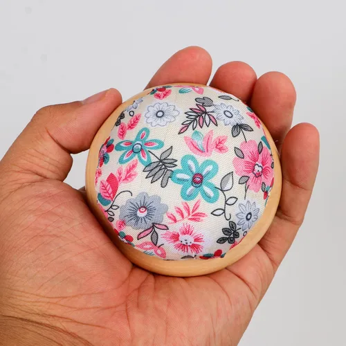 Miniatura 3 de Cojín de alfiler de madera con alfileres de estilo japonés, soporte para alfiler, para manualidades, clip para el cabello, costura diaria a mano