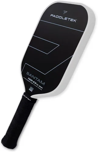 Miniatura 7 de Paddletek Bantam TKO-CX - Paletas de pickleball de 0.563 in con núcleo de panal de polímero - Fibra de carbono unidireccional - Peso torsional
