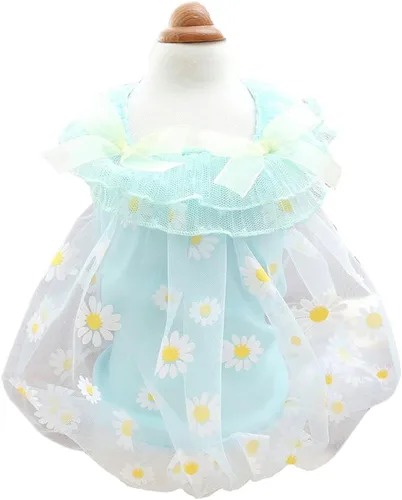 Miniatura 39 de Moda Vestido de Princesa de Chifón para Perro Dulce Cachorro para Perro EXTRAL Pequeño y Perro Pequeño Rosa M
